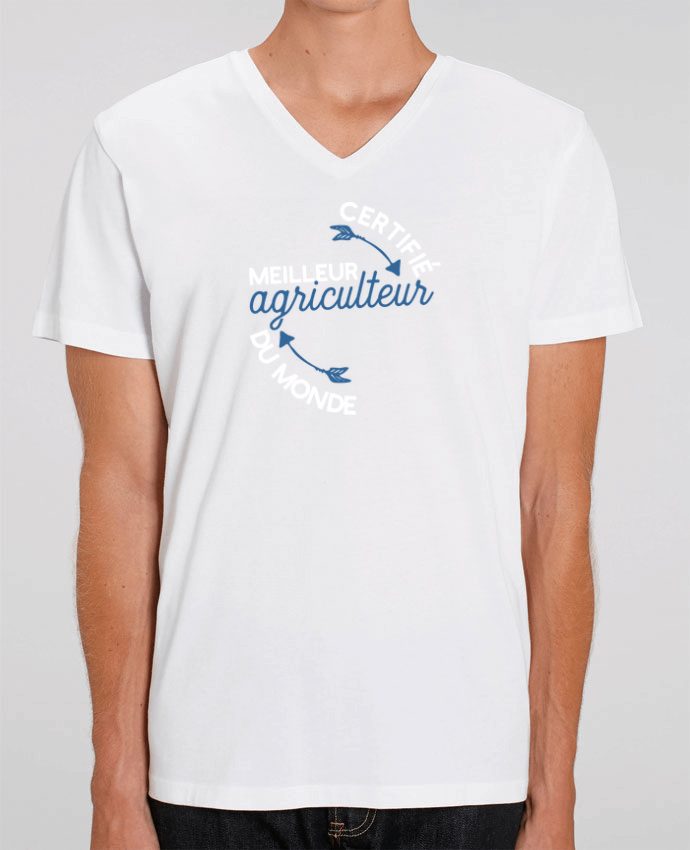 Camiseta Hombre Cuello V Stanley PRESENTER Meilleur agriculteur du monde por Original t-shirt