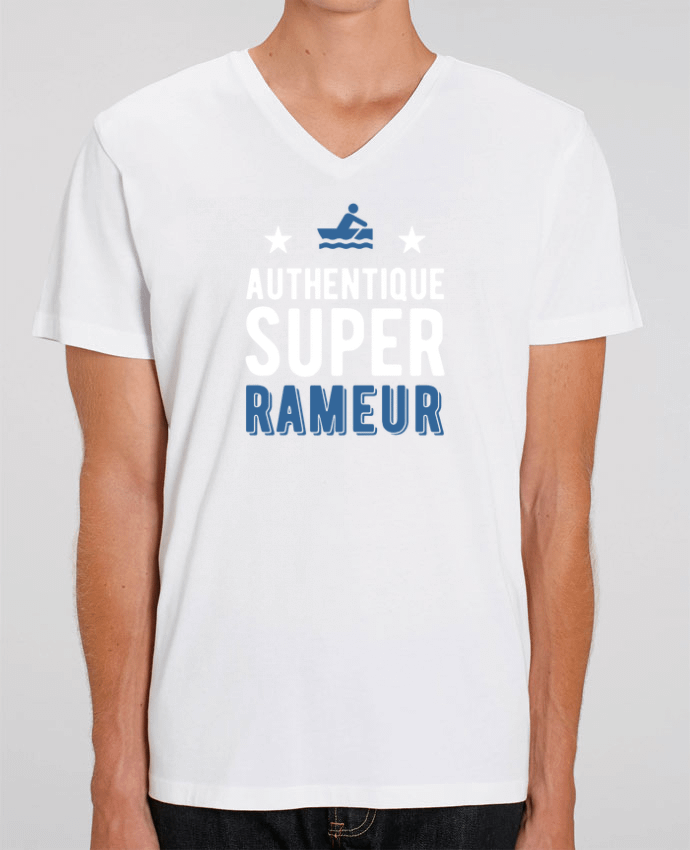 Men V-Neck T-shirt Stanley Presenter Authentique rameur by Original t-shirt