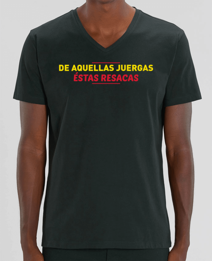 Men V-Neck T-shirt Stanley Presenter De aquellas juergas éstas resacas by tunetoo