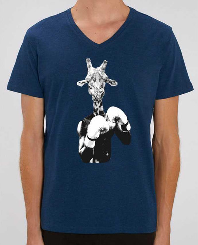 T-shirt homme Girafe boxe par justsayin