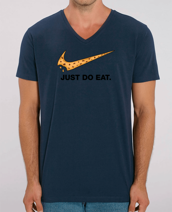 Camiseta Hombre Cuello V Stanley PRESENTER Just do eat por tunetoo