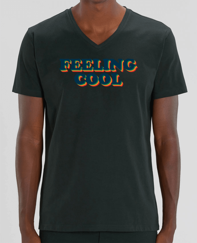 Tee Shirt Homme Col V Stanley PRESENTER Feeling cool by tunetoo