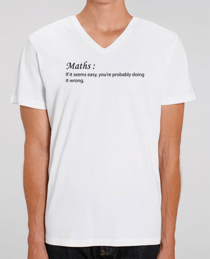Tee Shirt Homme Col V Stanley PRESENTER Maths definition by tunetoo