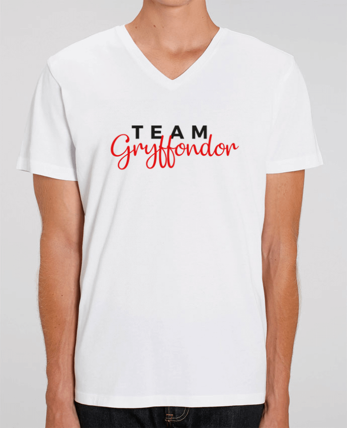 Men V-Neck T-shirt Stanley Presenter Team Gryffondor by Nana