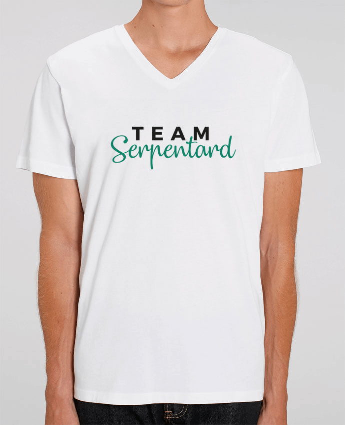 Men V-Neck T-shirt Stanley Presenter Team Serpentard by Nana