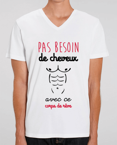 T-shirt homme Pas besoin de cheveux avec ce corps de rêve par Benichan