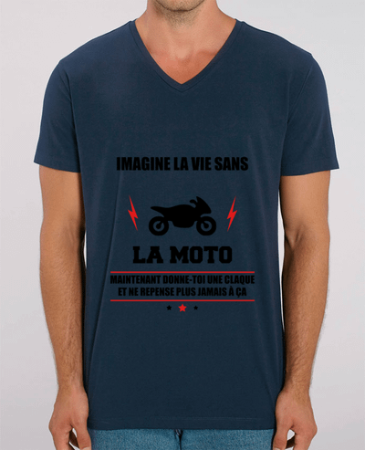 T-shirt homme Imagine la vie sans la moto par Benichan