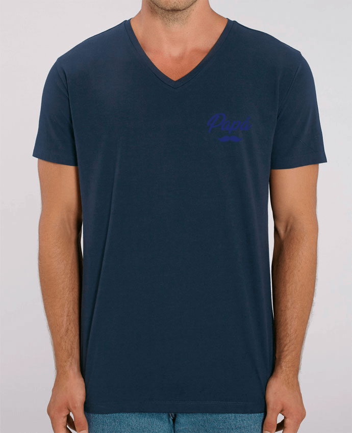 Men V-Neck T-shirt Stanley Presenter Papá by tunetoo