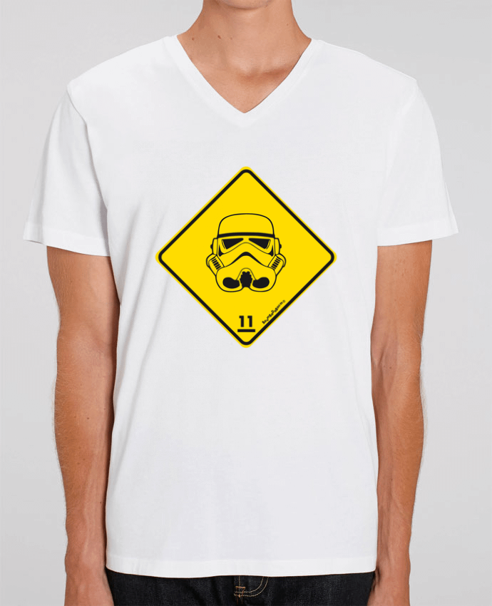 Tee Shirt Homme Col V Stanley PRESENTER Storm Trooper by Zorglub