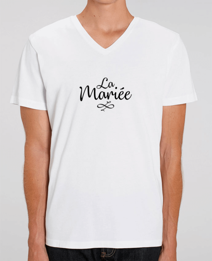 Men V-Neck T-shirt Stanley Presenter La mariée by Nana