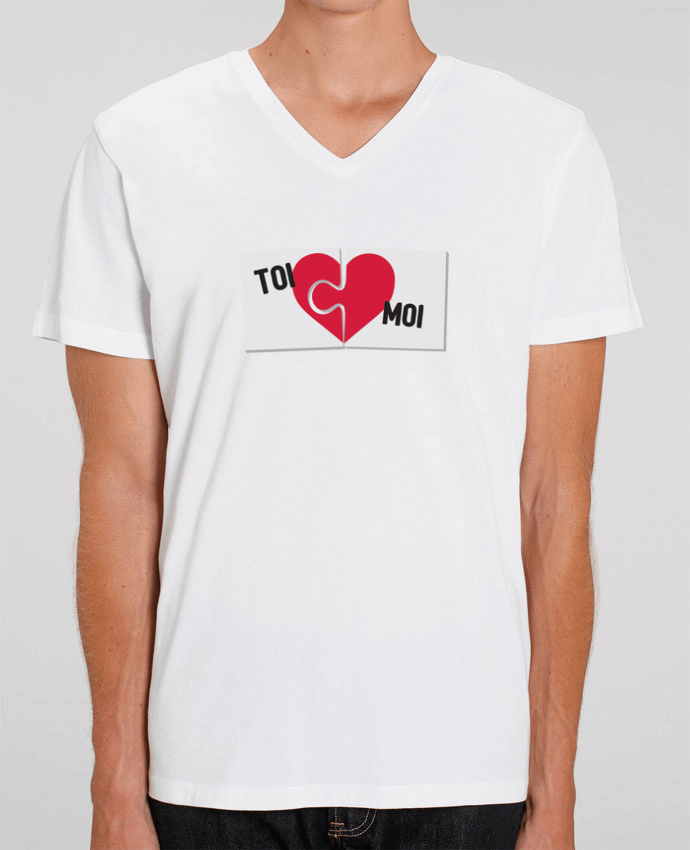 Tee Shirt Homme Col V Stanley PRESENTER Toi + moi by tunetoo