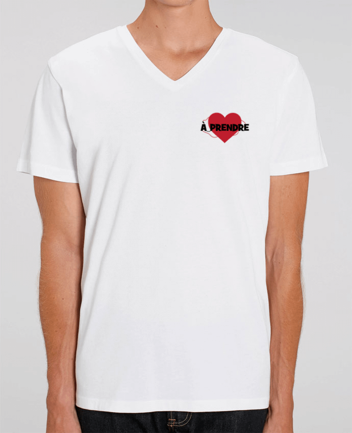 Tee Shirt Homme Col V Stanley PRESENTER Coeur à prendre by tunetoo