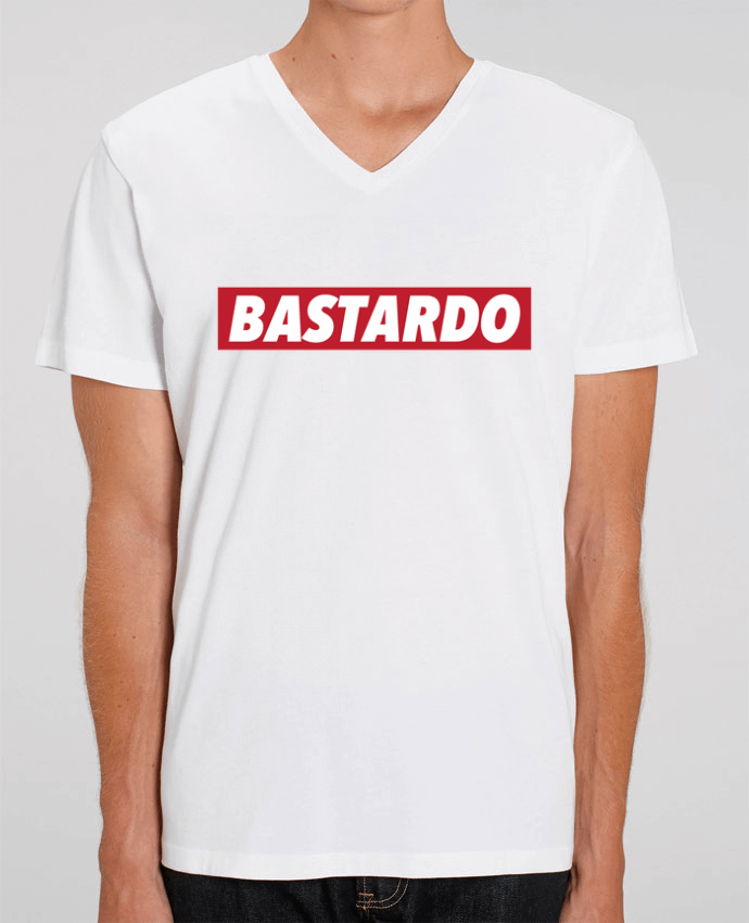 Camiseta Hombre Cuello V Stanley PRESENTER BASTARDO por tunetoo