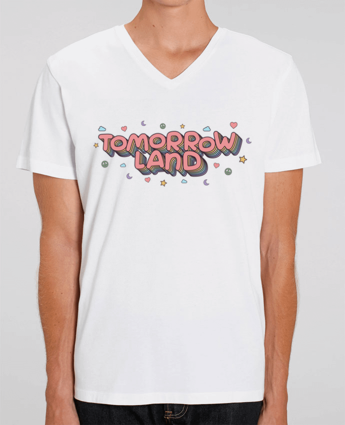 Men V-Neck T-shirt Stanley Presenter Tomorrowland by tunetoo