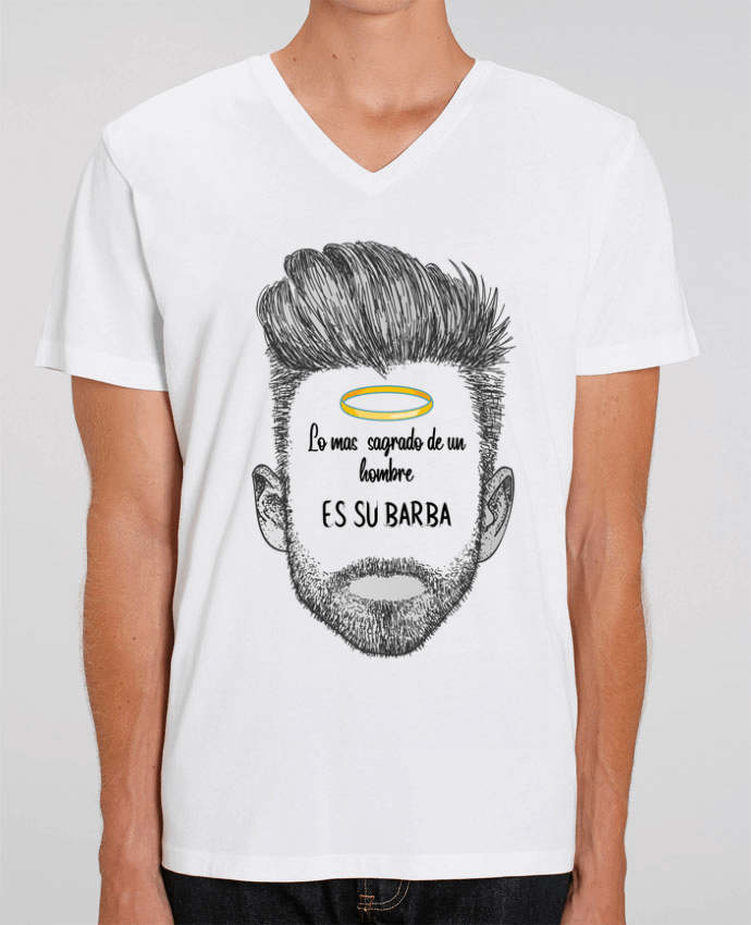 Camiseta Hombre Cuello V Stanley PRESENTER Barba por Arturo Garcia 
