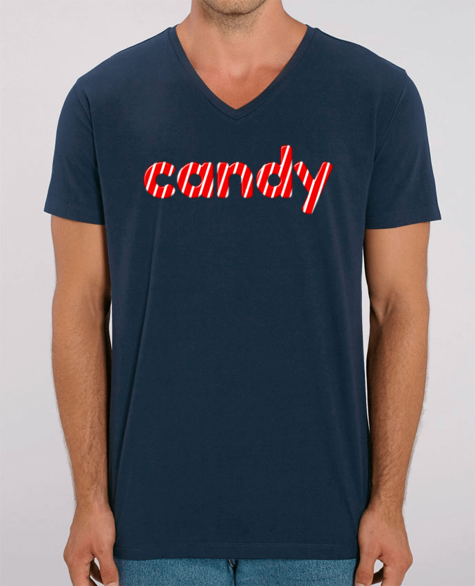 Tee Shirt Homme Col V Stanley PRESENTER Candy by Forgo