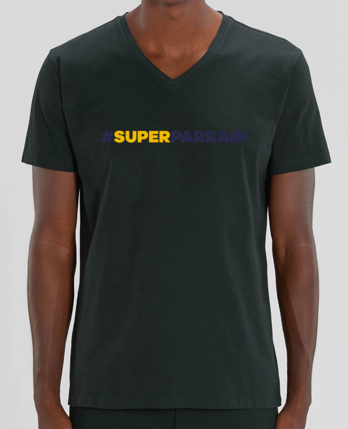 Tee Shirt Homme Col V Stanley PRESENTER #Superbyrain by tunetoo