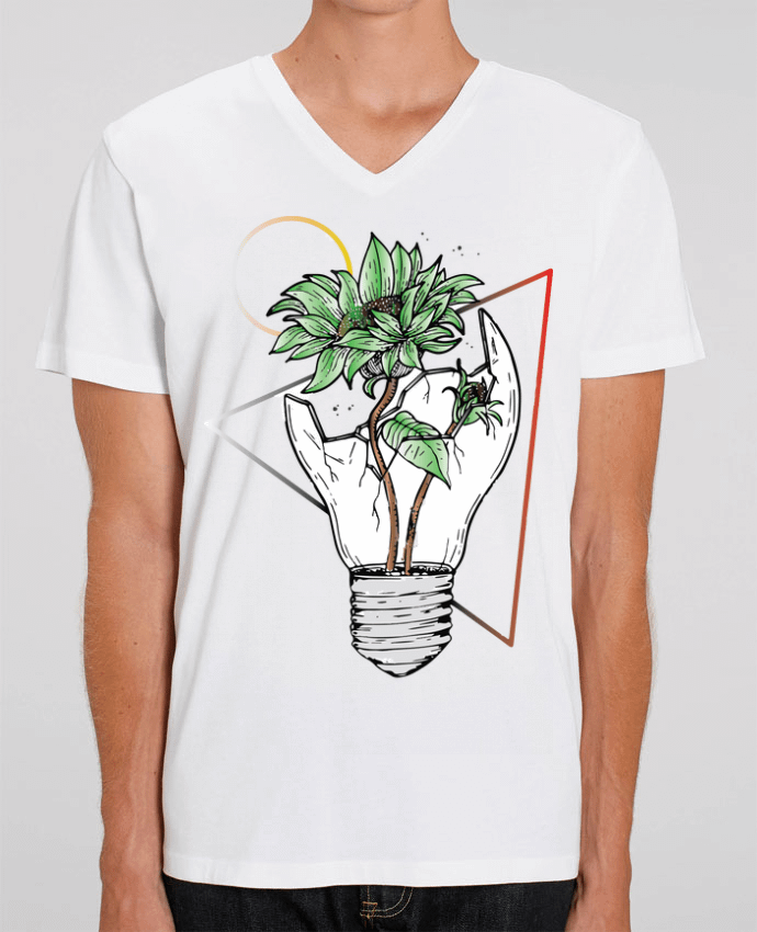 T-shirt homme Ampoule vs la nature par jorrie