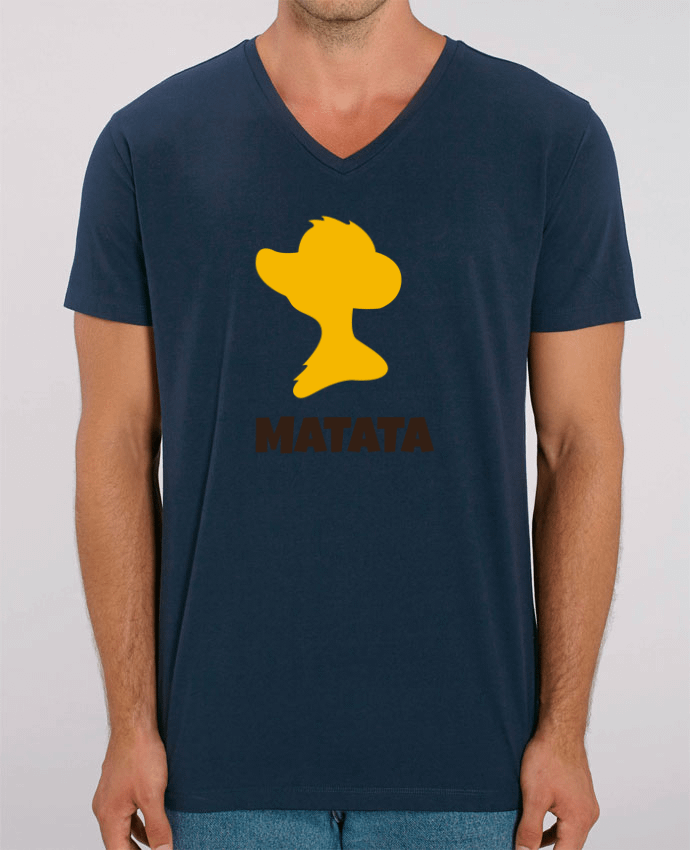Camiseta Hombre Cuello V Stanley PRESENTER Hakuna Matata por tunetoo