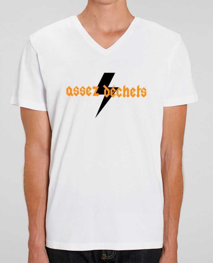 Men V-Neck T-shirt Stanley Presenter Assez déchets by tunetoo