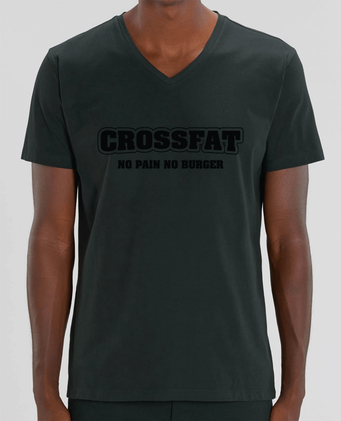 T-shirt homme Crossfat - No pain no burger par tunetoo
