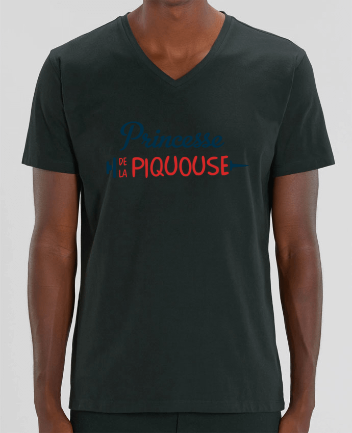 Camiseta Hombre Cuello V Stanley PRESENTER Princesse de la piquouse por tunetoo