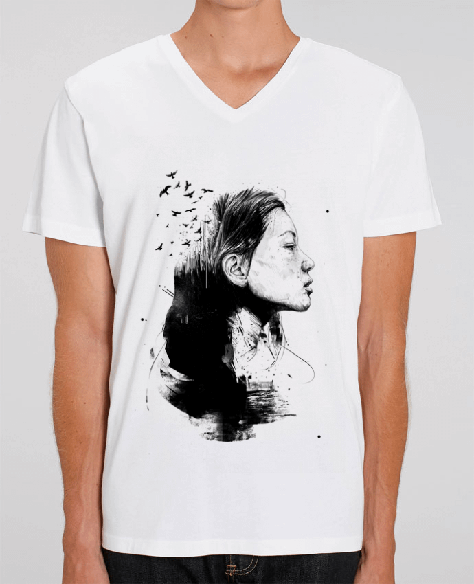 T-shirt homme Open your mind (bw) par Balàzs Solti