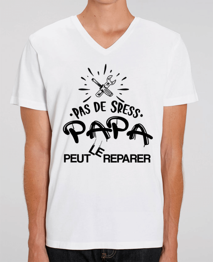 T-shirt homme Papa bricoleur - Cadeau Papa - Fête des pères par CREATIVE SHIRTS