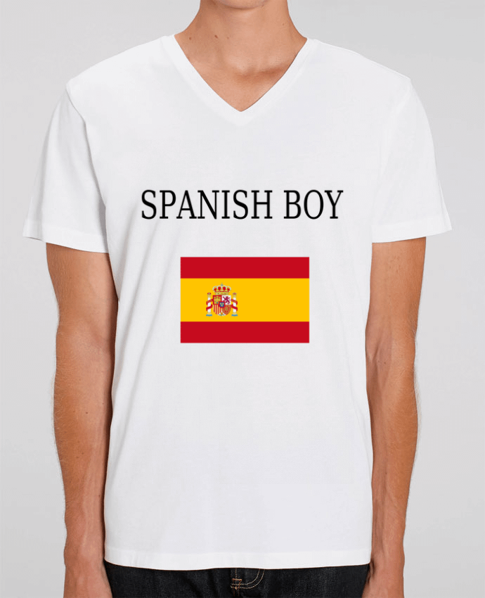 Tee Shirt Homme Col V Stanley PRESENTER SPANISH BOY by Dott
