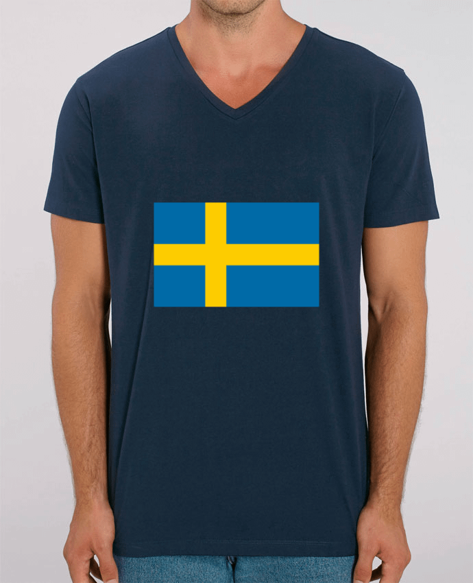 Men V-Neck T-shirt Stanley Presenter SWEDEN by Dott