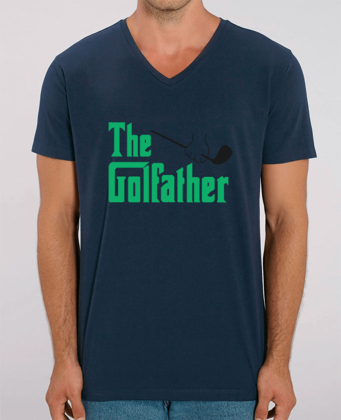 Tee Shirt Homme Col V Stanley PRESENTER The golfather - Golf by tunetoo