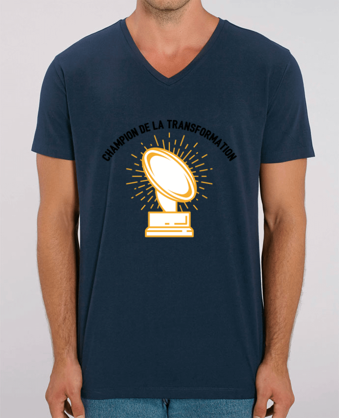 Camiseta Hombre Cuello V Stanley PRESENTER Champion de la transformation por tunetoo