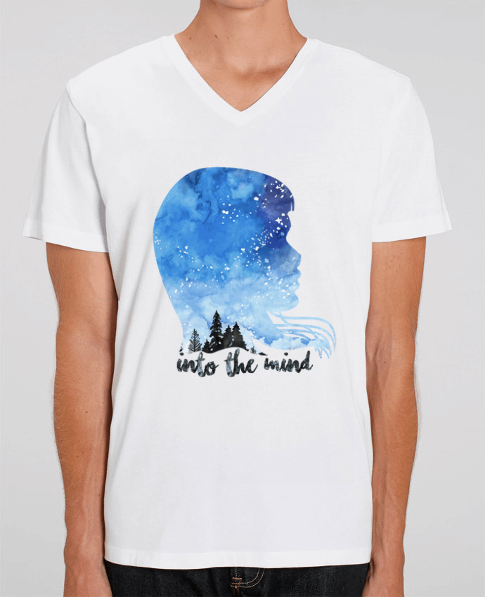T-shirt homme PROFIL AQUARELLE NUIT -INTO THE MIND par icône