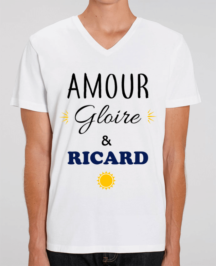 T-shirt homme Amour gloire & ricard par La boutique de Laura