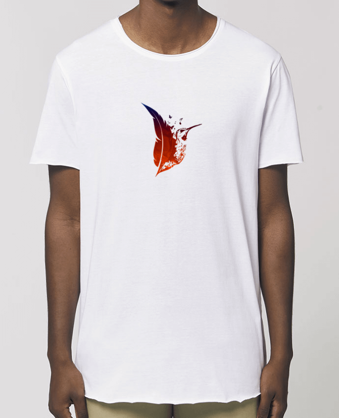 Men\'s long t-shirt Stanley Skater plume colibri Par  Studiolupi