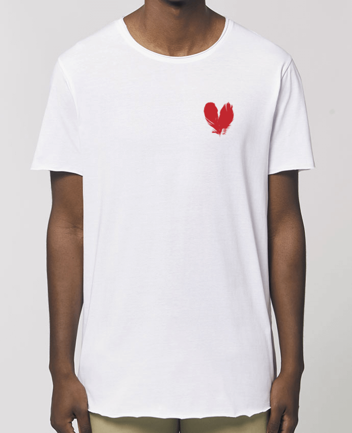 T-Shirt Long - Stanley SKATER coeur de plumes Par  Studiolupi