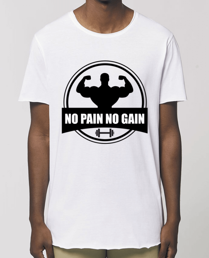 Men\'s long t-shirt Stanley Skater No pain no gain Muscu Musculation Par  Benichan