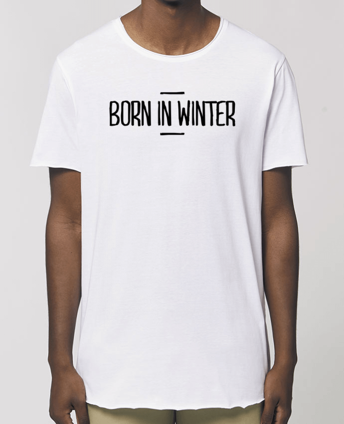 Tee-shirt Homme Born in winter Par  tunetoo