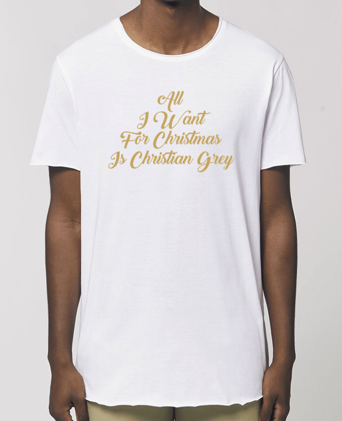 T-Shirt Long - Stanley SKATER All I want for Christmas is Christian Grey Par  tunetoo