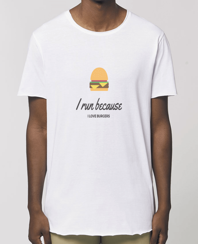Tee-shirt Homme I run because I love burgers Par  Dream & Inspire