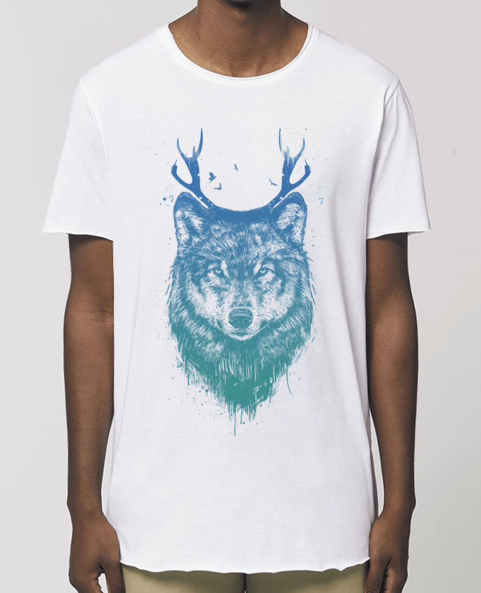 Men\'s long t-shirt Stanley Skater Deer-Wolf Par  Balàzs Solti