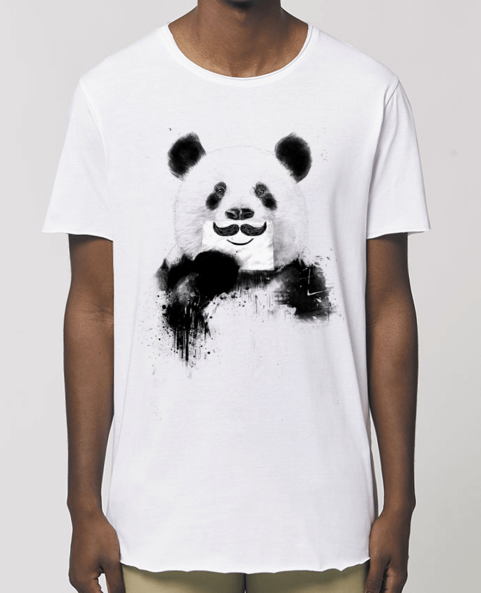 Men\'s long t-shirt Stanley Skater Funny Panda Par  Balàzs Solti
