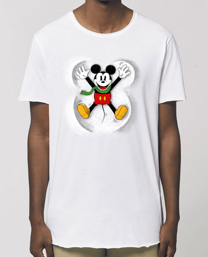 Men\'s long t-shirt Stanley Skater Mickey in snow Par  Florent Bodart