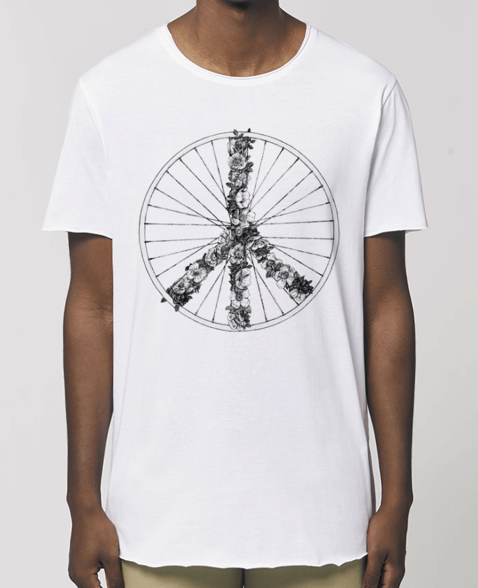 Tee-shirt Homme Peace and Bike Lines Par  Florent Bodart