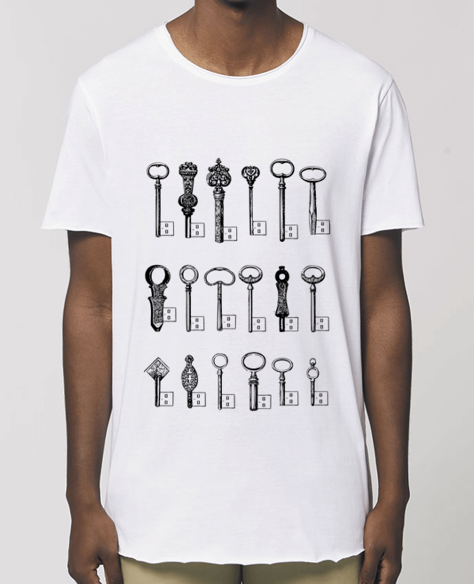 Men\'s long t-shirt Stanley Skater USB Keys Par  Florent Bodart