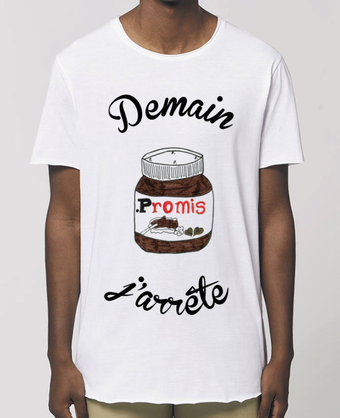 Men\'s long t-shirt Stanley Skater Demain j'arrête le Nutella Par  Promis