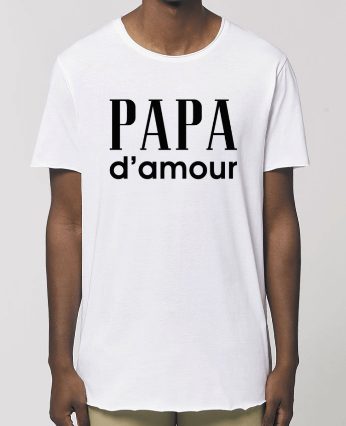T-Shirt Long - Stanley SKATER Papa d'amour Par  tunetoo