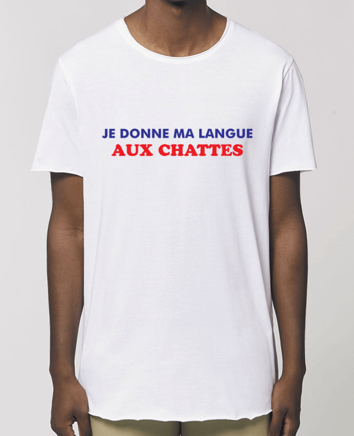 Camiseta larga pora él  Stanley Skater Je donne ma langue aux chattes Par  tunetoo