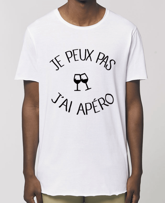 Men\'s long t-shirt Stanley Skater Je peux pas j'ai apéro Par  Freeyourshirt.com