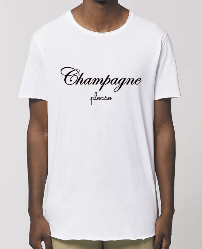 T-Shirt Long - Stanley SKATER Champagne Please Par  Freeyourshirt.com